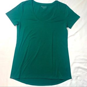 Athleta Green Scoop Neck Top Size XS